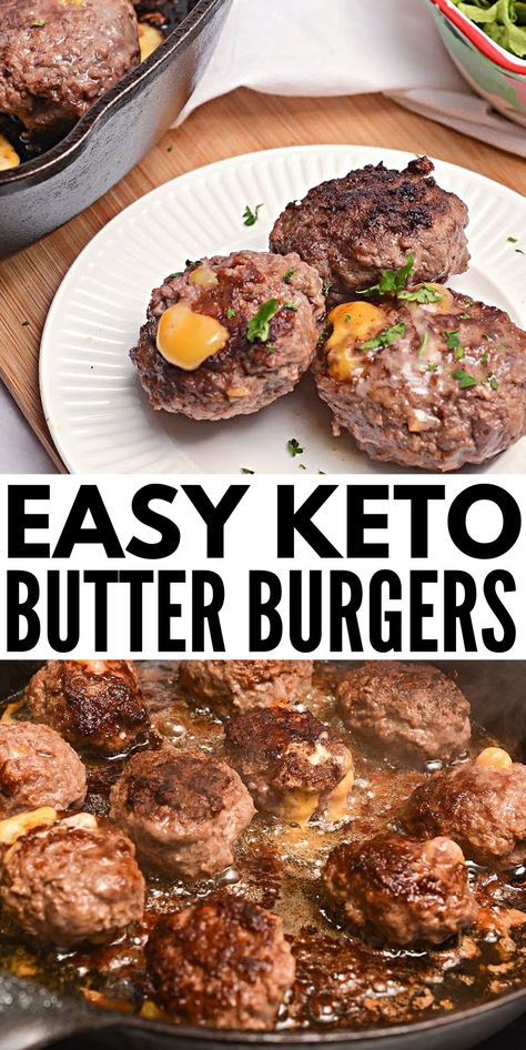 Low Carb Burger Recipes, Keto Hamburger, Hamburger Recipe, Butter Burgers, Low Carb Burger, Keto Burger, Keto Healthy, Breakfast Easy, Breakfast Keto