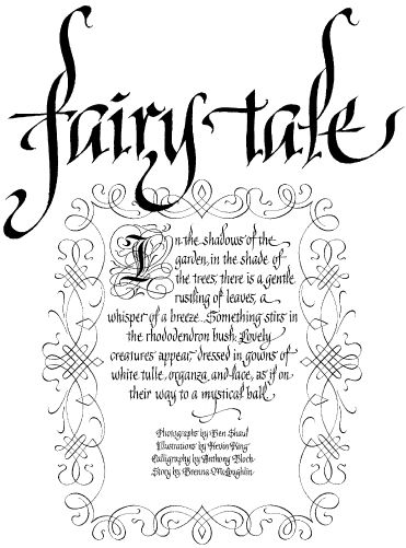 Fairy tale font Old English Calligraphy, Typography Cursive, Script Cursive, English Calligraphy, Fonts Lettering, How To Write Calligraphy, Calligraphy Alphabet, Illuminated Letters, Creative Fonts