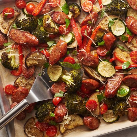 Ratatouille Recipe With Meat, Cheesy Polenta, Italian Sausages, Ratatouille Recipe, Skillet Dishes, Favorite Dinner, Favorite Recipes Dinner, Land O Lakes, Easy Healthy Meal Prep