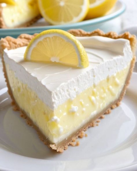 You searched for Lemon Fluff Pie 3 ingredients - Recipes 4 All Days 3 Ingredient Lemon Pie, Homemade Lemon Pie Filling, Lemon Fluff Recipe, Homemade Lemon Pie, Icebox Pies, Lemon Cream Cheese Pie, Lemonade Pie Recipe, Lemon Fluff, Cream Cheese Lemonade Pie