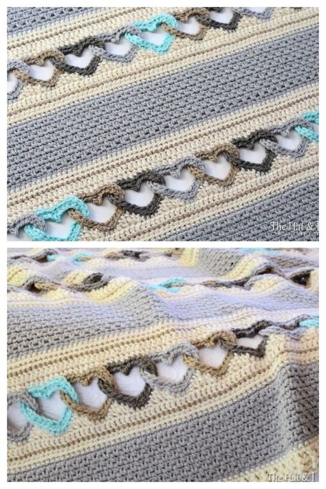 Linked Heart Blanket Crochet Patterns Heart Blanket Pattern, Crochet Heart Blanket, Crochet Baby Sweater Pattern, Heart Blanket, Crochet Shoes Pattern, Crochet Heart Pattern, Baby Sweater Patterns, Baby Shoes Pattern, Crochet For Beginners Blanket