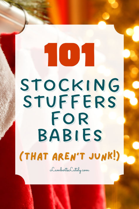 Looking for the best stocking stuffers for babies? This guide has everything you need, from fun and affordable baby toys to practical must-haves perfect for Christmas morning. Whether it’s for a newborn or a curious toddler, these ideas will bring joy and smiles this holiday season. Make your baby's first Christmas extra special with these adorable stocking stuffer finds! Infant Stocking Stuffers, Newborn Stocking Stuffers, Baby Stocking Stuffers, Stocking Stuffers For Babies, Stocking Stuffers For Toddlers, Sticking Stuffers, Fun Stocking Stuffers, Toddler Stocking Stuffers, Baby's First Christmas Gifts