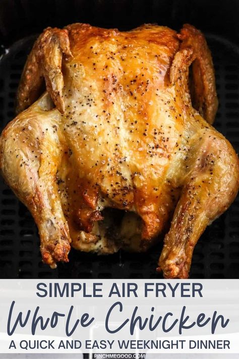 Air Fryer Whole Chicken, Chicken In Air Fryer, Chicken In The Air Fryer, Fried Chicken Recipe Southern, Chicken Boneless Breast Recipes, Making Fried Chicken, Whole Chicken Recipes, Roast Beef Recipes, Southern Fried Chicken