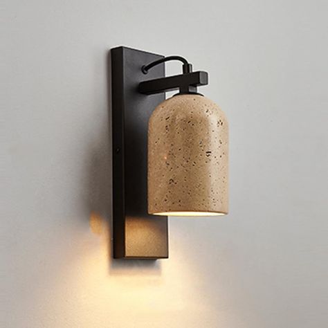 PRICES MAY VARY. 【Nordic Modern Style】The never fading modern wall light emits charming and bright light, adding an elegant atmosphere to your home. A simple, classy design that's fit for any indoor environment, Can be used as a perfect piece of art to light up your home. 【Material】Wall light fixtures are made of high-quality travertine and iron, and the surface is coated with anti-corrosion material to resist corrosion. The lamp is strong, anti-corrosive, not easily deformed and durable. Unique Oil Rubbed Bronze Bathroom Fixtures, Minimalist Hallway, Budget Lighting, Wall Mounted Lamp, Scandinavian Lighting, Wall Sconces Living Room, Sconces Living Room, Retro Farmhouse, Mounted Lamp