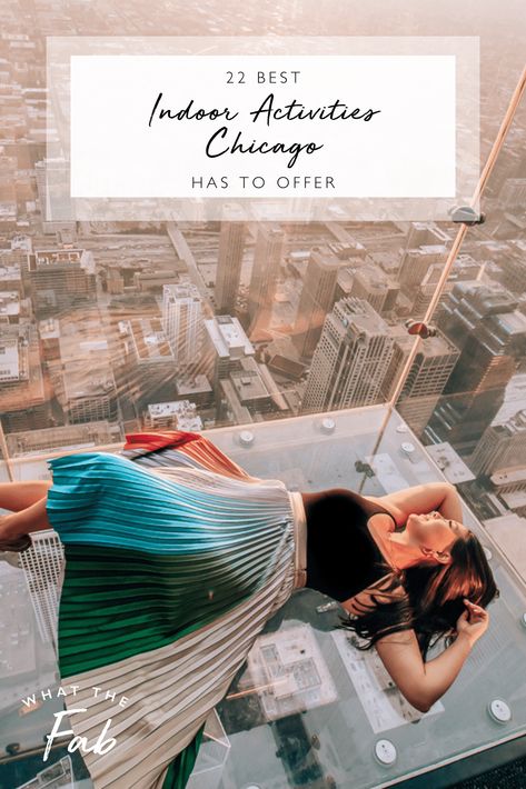 Fun Places To Go In Chicago, Rainy Chicago Aesthetic, Chicago Winter Activities, Chicago Rainy Day, Windy City Aesthetic, Must See Chicago, City Bachelorette, Willis Tower Skydeck, Chicago Activities