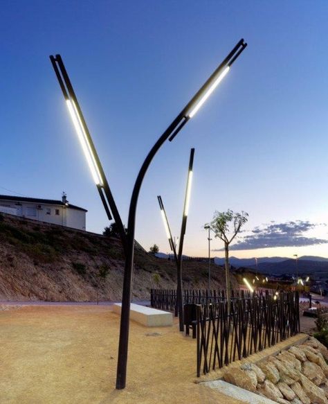 Architecture Masterpiece, Street Light Design, Park Lighting, Arch Light, House Lighting, Urban Lighting, Lighting Concepts, Urban Furniture, Street Furniture