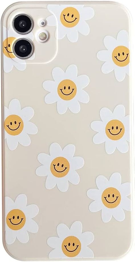 Amazon.com: White Sunflower Cute Flower Phone Case for Apple iPhone 11 6.1 inch Smooth Silicone Soft Cover for iPhone 11 6.1" : Cell Phones & Accessories Preppy Phone, Preppy Phone Case, White Sunflower, White Sunflowers, Pretty Iphone Cases, Apple Iphone 11, Flower Phone Case, Cute Flower, Cover For Iphone