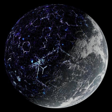 ArtStation - Exotic Planet 02 Crystal Planet, Planet Close Up, Mystical Planet, Fantasy Solar System, Big Planets In The Sky, Dark Planet, Space Colony, Battlefleet Gothic, Star Wars Planets