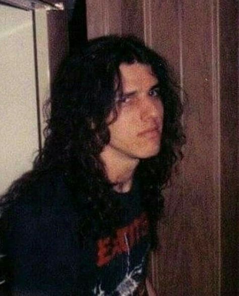 Chuck Schuldiner, Man With Long Hair, A Black, Curly Hair, Black Hair, A Man, Long Hair, Hair, Black