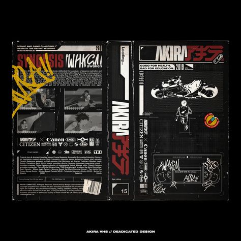 ArtStation - DEADicated Design - Akira VHS Cover Design Layout Editoriale, Vhs Cover, Indie Game Art, Film Logo, Film Poster Design, Facebook Design, Album Art Design, Magazine Layout Design, Graphic Design Layouts