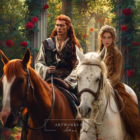 Tijana Radivojevic | Lucien and Feyre in Spring Court❤ Book: A Court of Thorns and Roses by Sarah J. Maas #acotar #feyre #lucien #lucienvanserra… | Instagram Feyre In Spring Court, Lucien And Feyre, Feyre Lucien, Acomaf Rhysand, Acotar Feyre, Tam Lin, Spring Court, Feyre And Rhysand, Bat Boys