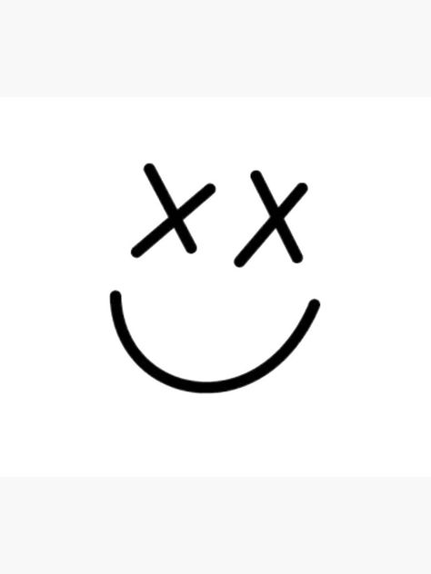 Smiley Face With X Eyes, X Eyes Smiley Face, Face Pfp, Smiley Face Tattoo, Face Tattoo, Smiley Face, Smiley