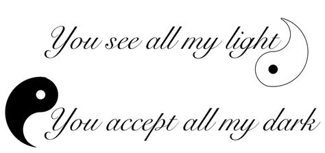 You see all my light You accept all my dark best friends tattoo yin yang Tattoo Ideas Sister, Tattoo Sister, Trendy Tattoo Ideas, Ying Yang Tattoo, Couples Tattoos, Yang Tattoo, Bestie Tattoo, Tatoo Inspiration, Yin Yang Tattoos