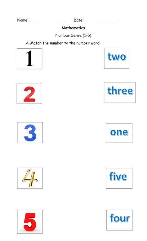 Number Names Worksheet, Number Recognition Activities, Number Names, Mathematics Worksheets, Scientific Notation, Free Preschool Worksheets, 5 Number, Tens And Ones, Number Words