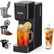 Iced Coffee Machine, Small Coffee Maker, Single Cup Coffee Maker, Iced Tea Maker, Iced Coffee Maker, How To Make Ice Coffee, Tea Holder, Filter Coffee Machine, Tea Maker