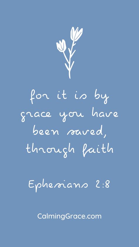 Download this and other beautiful, minimalist Bible verse phone wallpapers at CalmingGrace.com. Bible Verse Minimalist Wallpaper, Grace Wallpaper Iphone, Bible Verse About Grace, Saved By His Grace Wallpaper, Saved By Grace Through Faith Wallpaper, Bible Verses Phone Wallpaper, Encouraging Verses, Bible Verse Memorization, Bible Verses About Strength