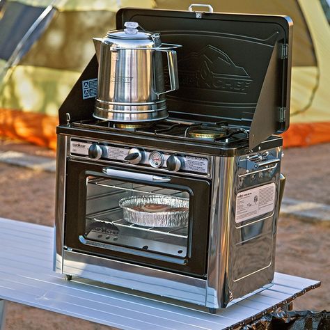 Camp Oven, Best Camping Stove, Kombi Motorhome, Rv Camping Checklist, Auto Camping, Kombi Home, Camp Chef, Outdoor Stove, Outdoor Oven