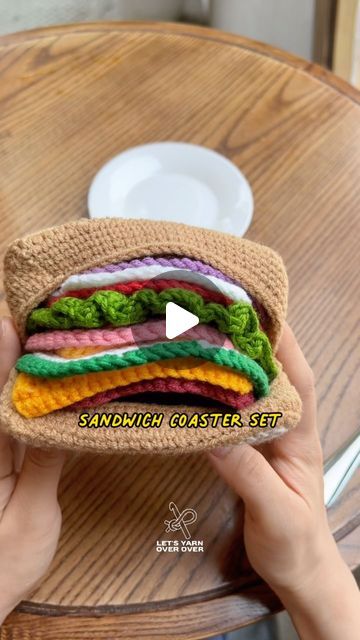 Crochet Sandwich, Crochet Set Pattern, Paw Crochet, Finger Puppet Patterns, Men Crochet, Crochet Hack, Dishcloth Knitting Patterns, Quick Crochet Patterns, Shell Crafts Diy