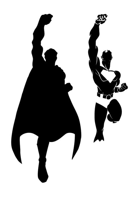 Superman Vector Superman Silhouette, Superhero Vector, Superman Tattoos, Spray Can Art, Mma Gym, Spiderman Coloring, Pop Art Canvas, Superhero Wallpaper, Art Things