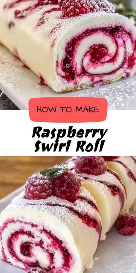 Raspberry Swirl Christmas Roll: A Perfect Holiday Centerpiece Raspberry Swirl Christmas Roll - Festive Holiday Dessert Recipe Delight your holiday guests with the Raspberry Swirl Christmas Roll. This elegant dessert features a vibrant raspberry filling swirled within a soft, spongy cake, making it the perfect festive centerpiece. Easy to make and visually stunning, it's a sweet treat that promises to impress every palate. #ChristmasDessert #BakingLove Holiday Rolls, Winter Baking, Cozy Gathering, Vanilla Glaze, Holiday Baking, Dessert Recipe, Simple Ingredient, Swirl, Raspberry