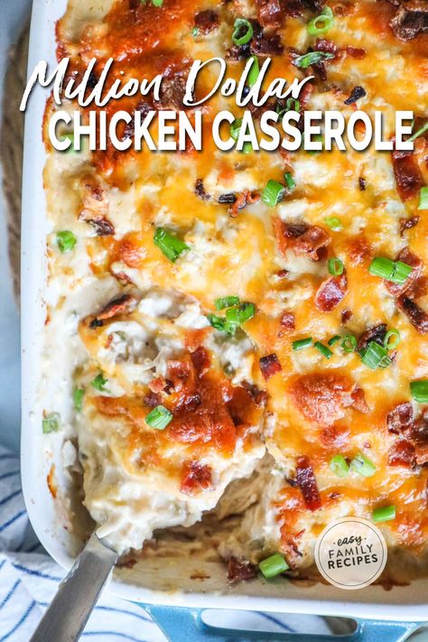 Chicken Casserole With Rice, Million Dollar Chicken Casserole, Casserole With Rice, Chicken Breast Casserole Recipes, Chicken Breast Casserole, Million Dollar Chicken, Cheesy Chicken Casserole, Creamy Chicken Casserole, Chicken Casserole Easy