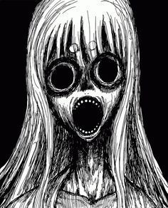 Scary Drawings, Horror Drawing, Creepy Drawings, Arte Peculiar, Creepy Images, Japanese Horror, رعب نفسي, 다크 판타지, Dark Art Illustrations