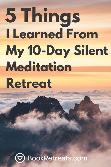 How does someone end up willingly go to a silent meditation retreat for 10 days?  … where you’re not allowed to talk, read books, journal or even look others in the eye?  Whether this is your first time hearing about it …  … or if you’ve been thinking about doing a silent meditation retreat…  Let me be your guide.  Just remember to keep an open mind ;)  #silentretreat #meditation #meditationretreat #meditating #retreat #mindfulness #spirituality #spiritual Silent Meditation, Meditation Art Spirituality, Centering Prayer, Books Journal, Keep An Open Mind, Meditation Quotes Mindfulness, Meditation Inspiration, Meditation Tips, Personal Growth Motivation