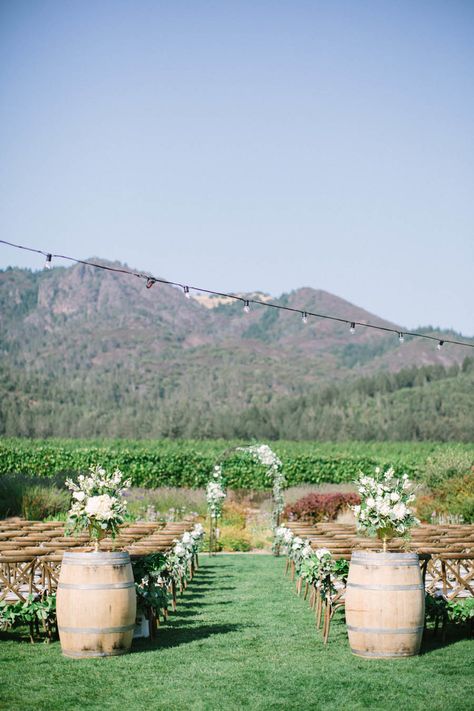 Outdoor Vineyard Wedding Ceremony, September Winery Wedding, Winelands Wedding, Winery Wedding Ceremony, Vineyard Wedding Ceremony, Wine Cellar Wedding, Country Wedding Ceremony, Wedding Photography Guide, Wine Country Wedding Venues