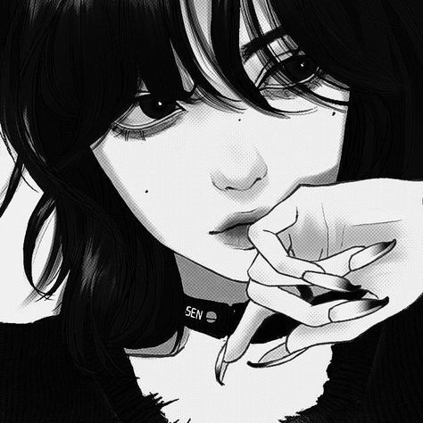 Sci Fi Anime, Y2k Profile Picture, Girly Art Illustrations, Anime Monochrome, Digital Art Anime, Cartoon Profile Pics, Anime Couples Drawings, Art Anime, Dark Anime