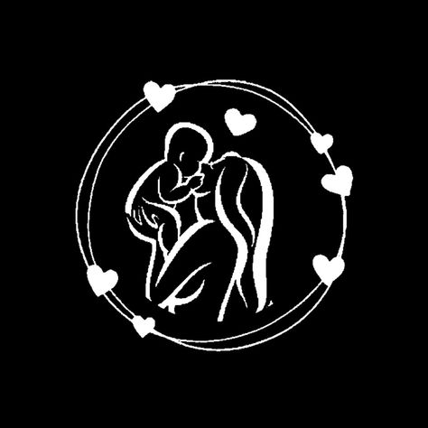 Instagram Highlight Love Icon, Mother And Child Drawing, Me Highlight Cover Instagram Aesthetic, Mother Daughter Art, Instagram Black Theme, Glitter Phone Wallpaper, Black And White Instagram, Pregnancy Art, Instagram Symbols