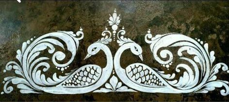 Alpona Design Bengali Border, Alpona Painting, Alpona Design Bengali, Alpona Art, Alpona Design, Rangoli Designs Simple Diwali, Flower Pattern Drawing, Welcome To My Youtube Channel, Rangoli Side Designs