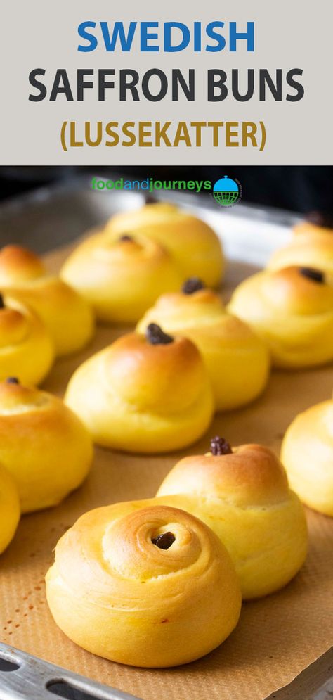 Lucia Buns Recipe, Saffron Buns Recipe, St Lucia Buns, Saffron Health Benefits, Swedish Bread, Buns Recipe Easy, Saffron Buns, Swedish Cuisine, Saffron Benefits