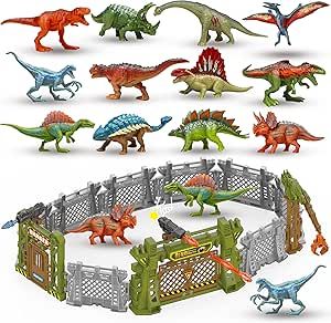 Oriate 12PCS Mini Dinosaurs Figurines Toys with Dinosaur Trainning Fence Play Toys Set for Kids 3-5 5-7, Capture n Escape Dino World Playset, Including 12 Jurassic Dinosaur Fences & 2 Blasters 208-1 Learning French For Kids, Leo Birthday, Learning French, Play Toys, Learn French, Toy Sets, Christmas List, Dinosaurs, Birthday Ideas