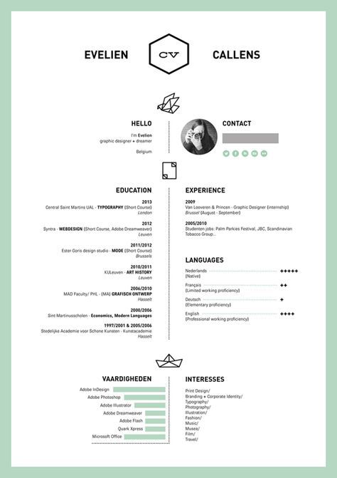 resume design Layout Cv, Beautiful Resume Design, Cv Original, Creative Cvs, It Cv, Cv Inspiration, Resume Layout, Cv Examples, Portfolio Resume