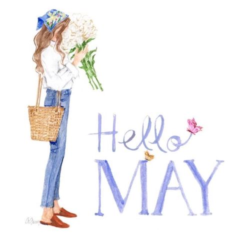 Hello May Month, May Month, Heather Stillufsen Quotes, Neuer Monat, Today Is Your Day, Heather Stillufsen, Summer Illustration, Days And Months, Hello May