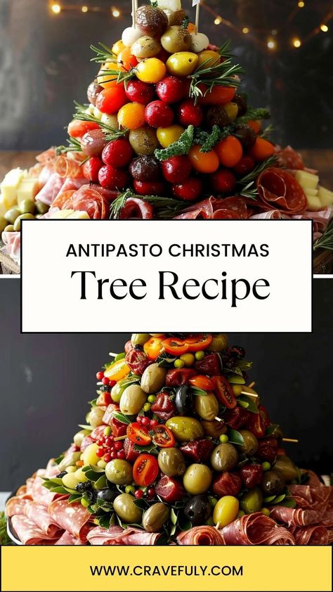 Antipasto Christmas Tree – Cravefuly Antipasto Christmas Tree, Antipasto Tree, Christmas Antipasto, Christmas Tree Food, Water Crackers, Antipasto Platter, Cream Cheese Dips, Pickling Jalapenos, Cured Meats