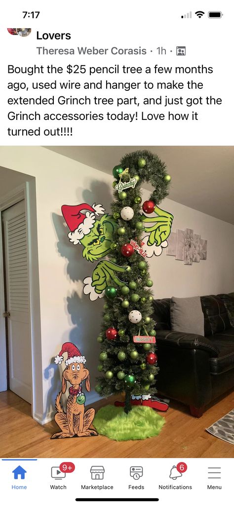 Grinch Pencil Tree, Pencil Tree Decorating Ideas Christmas, Pencil Tree Decorating Ideas, Pencil Trees Decorating Ideas, Grinch Trees, Pencil Trees, Grinch Christmas Tree, Pencil Christmas Tree, Grinch Christmas