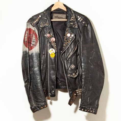 #fashionista #leatherjacket #lifestyle #outwear #outfits #fashion #leatherjackets #costumes #apparel #jacket #fashionblogger #style #coat #onlineshipping #jackets #clothing # # 80s Closet, Snake Man, Punk Leather Jacket, Jacket Drawing, Bad Brains, Celebrities Leather Jacket, Gender Fluid Fashion, Alt Clothes, Zine Design