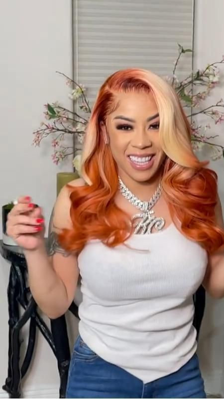 Trending Products 2023, Black Hair 90s, Hair 90s, Curly Hair Style, Girl Hair Colors, Creative Hair Color, Keyshia Cole, Cheap Wigs, Dyed Natural Hair