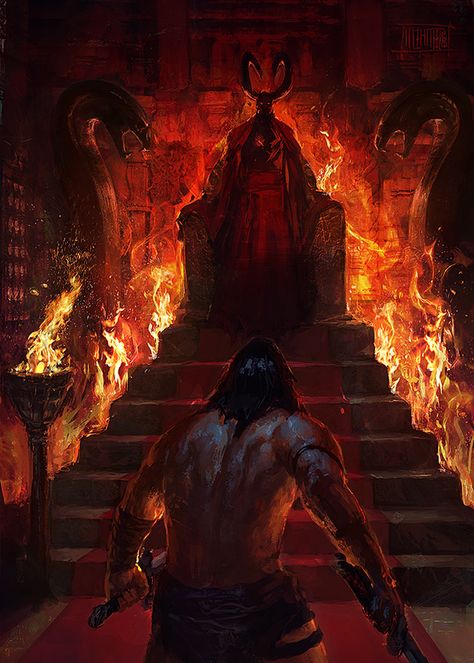 Robert E Howard, Conan The Barbarian, Red Sonja, 다크 판타지, Demon Art, Fantasy Concept Art, High Fantasy, Arte Fantasy, Fantasy Rpg