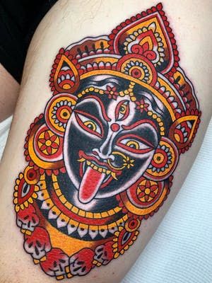 Tattoo uploaded by Dukkha Tattoo | Magic mushroom | 657321 | Tattoodo Traditional Kali Tattoo, Kali Tattoo, Kali Ma, Mushroom Tattoos, Goddess Tattoo, Shiva Tattoo, Tattoo Traditional, Infinity Tattoos, Indian Tattoo