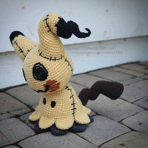 Creepy Stuffed Animals, Pokemon Crochet Pattern, Crochet Pokemon, Kawaii Crochet, Fun Crochet Projects, Crochet Diy, Diy Crochet Projects, Cute Plush, Learn To Crochet