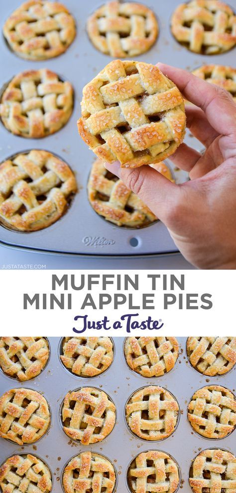 Weird Thanksgiving, Apple Recipes Easy Healthy, Mini Apple Pie, Apple Recipes Healthy, Fall Baking Recipes, Apple Recipes Easy, Mini Apple Pies, Just A Taste, Thanksgiving Cooking