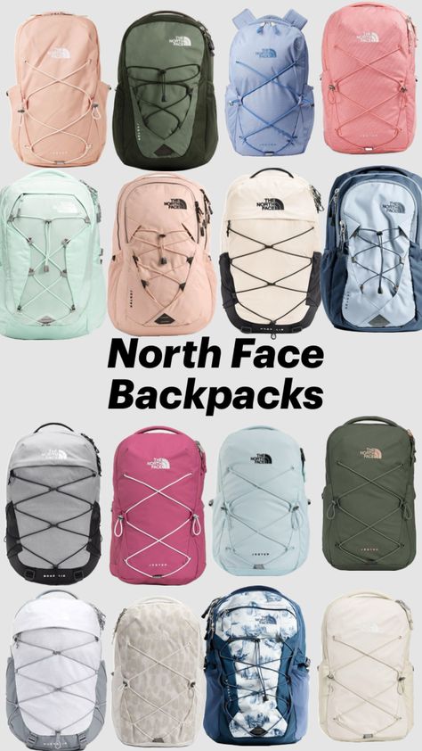 North face backpacks #northfacebackpack #northface #backpack #schoolbag North Face Backpack School, Northface Backpacks, North Face Backpacks, Cute Backpacks For School, Nort Face, Preppy School Supplies, School Suplies, School Bag Essentials, Aesthetic Backpack