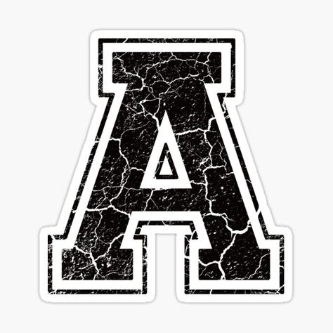 Letter A Stickers | Redbubble Love Letters Aesthetic, Letters Aesthetic, Karakter Disney, The Letter A, Education Activities, Black Stickers, Letter Stickers, Back To School Activities, Romantic Love Quotes