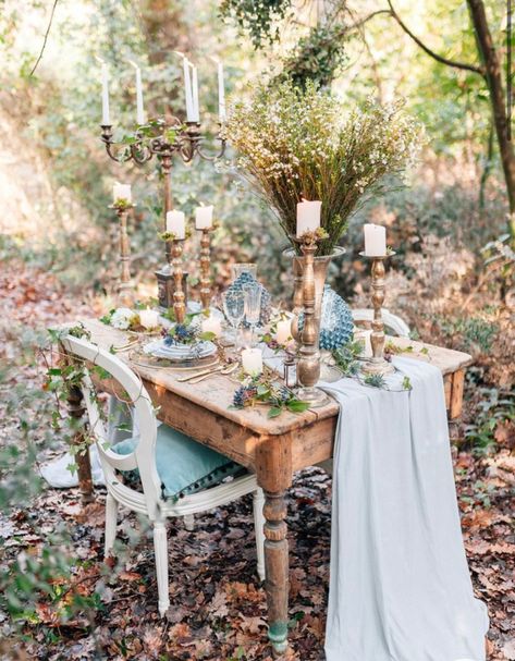 Whimsical Wedding Theme, Outdoor Dinner Party, Romantic Wedding Receptions, Enchanted Forest Wedding, Outdoor Dinner, Victorian Wedding, Salou, Whimsical Wedding, Woodland Wedding