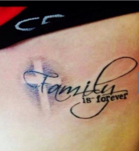 For reference.  Family is Forever. Family Quotes Tattoos, Mama Tattoo, Forever Tattoo, Tattoo Zeichnungen, Family Tattoo, Religious Tattoos, Geniale Tattoos, Family Tattoos, Tattoos For Daughters