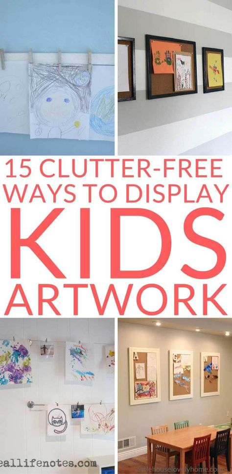 Ways To Display Kids Artwork, Hanging Kids Artwork, Display Kids Artwork, Kids Art Display Wall, Displaying Childrens Artwork, Art Display Wall, Displaying Kids Artwork, Art Display Kids, Wal Art