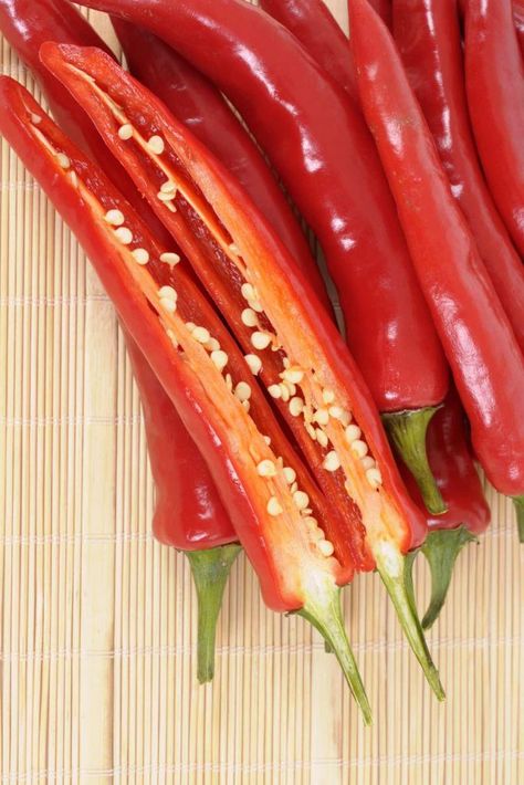 Thai Chili Pepper Recipes, Green Thai Chili Pepper Recipes, Thai Chili Peppers, Thai Hot Chili Pepper Recipes, Drying Thai Chili Peppers, Dried Thai Chili Peppers, Thai Red Chili, Thai Peppers, Thai Chili Pepper