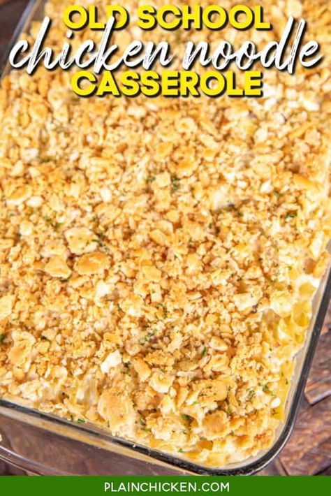 Chicken Casserole With Noodles Recipes, Best Chicken And Noodles, Egg Noddle Recipes, Cream Of Chicken Casserole, Mushroom Cream Cheese, Chicken Egg Noodle Casserole, Egg Noodle Casserole, Chicken Noodle Bake, Ritz Chicken